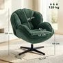 Wingback Velvet Armchair Image 3