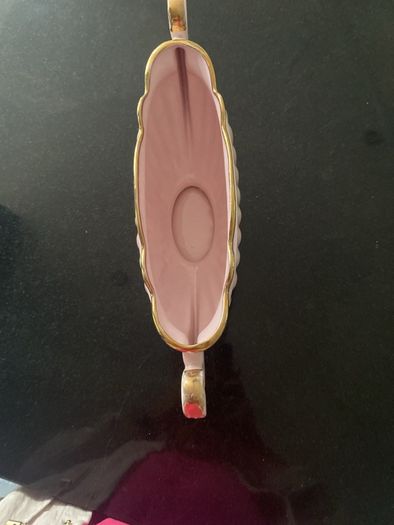 Large Sadler art Deco style  "Majestic" Pink Lustre Ware Gondola Mantle Vase