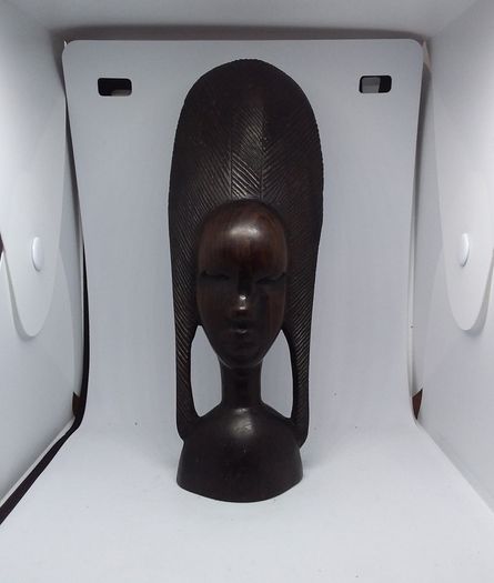 Vintage African Handcarved Wooden Tribal Female Figure