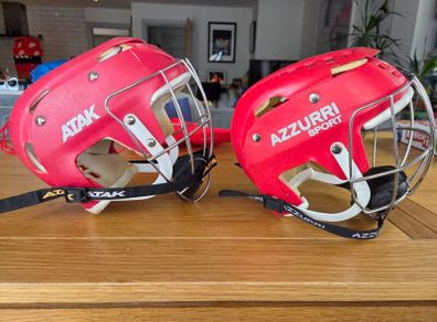 Hurling helmets