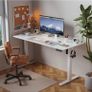 120 x 60 cm Standing Desk, Electric Height Adjustable Desk with 2 Hooks Image 7
