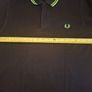 Fred Perry M12 Men's Polo Shirt Black Lime Green Made in England M Image 5