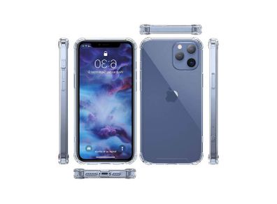 For iPhone 12 Pro Max Case ShockProof Soft Phone Cover Clear TPU Silicone Bumper - FHT09IPK2