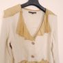 Beauty Angel Beige Neutral Ruffled Chiffon Collar Charm Trim Jacket Image 7