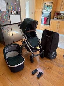 Uppababy Vista Travel System and accessories