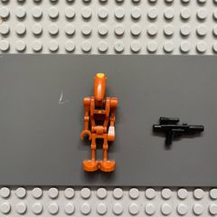 lego Star Wars sw0482 Battle Droid Commander minifigure- Dark Orange with Dot, Angled Arm and Straight Arm