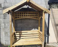Seated pergola
