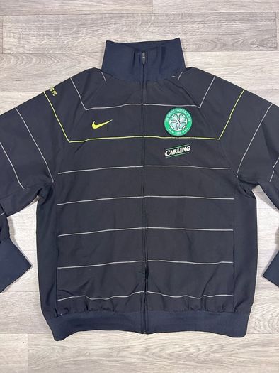 Vintage 2008 Nike Celtic Glasgow Striped Jacket Mens Medium