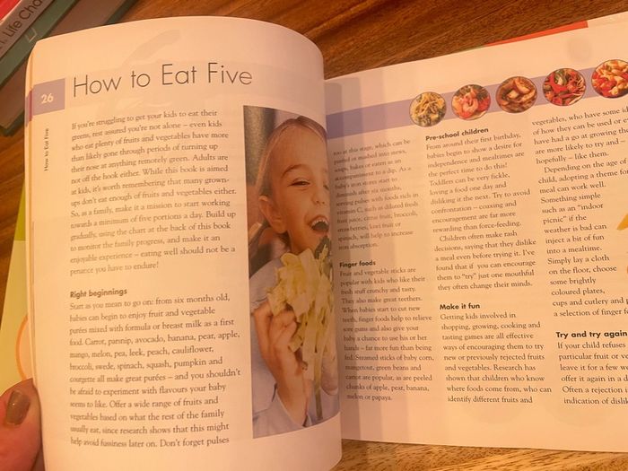 recipe book Gimme Five! Ideas For kids to eat veg and fruit