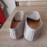 Flat linen look loafers size UK 3 Image 5
