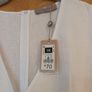 Paul Costelloe  Living White Linen Dress With 2 Hidden Side Pockets.  S.16.  B.N.W.T Image 3