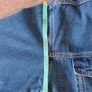 Pretty little things denim hooded button down jacket in very good condition with no issues size medium but looks bigger see last two photos for exact measurements FREE TRACKED POSTAGE INCLUDED Image 8