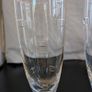 Pair Tall Etched Champagne Flutes Geometric Glass Toasting Glasses 25cm Image 5