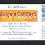 1998 Ireland 10 unit Design a Callcard 1998 winning design was made by Cian Curran (Aged 18) from Colaiste Einde, Salthill, Co. Galwa (Schlumberger SC7) Call Card Used Image 2
