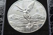Unc 2009 Mexico Libertad 1 Oz .999 Silver Bu Coin