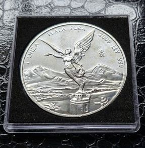 Unc 2009 Mexico Libertad 1 Oz .999 Silver Bu Coin