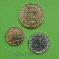 Estonia 2008 year Uncirculated coins.