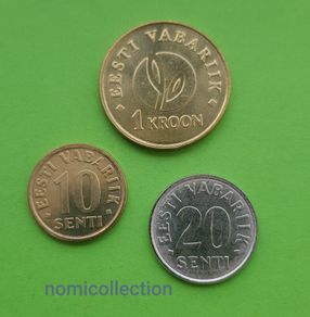 Estonia 2008 year Uncirculated coins.
