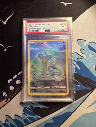 psa graded full art lapras pokemon