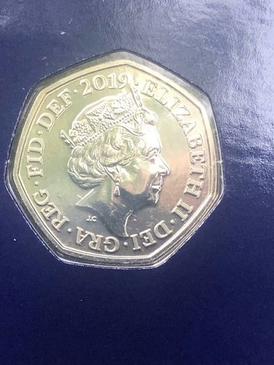 RARE  50p 2019 75th Anniversary D-day 2019 Change checker in blister slip