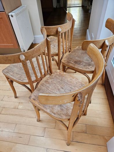 Vintage Bentwood Dining Chairs - Set of 4 - Mid-Century Modern