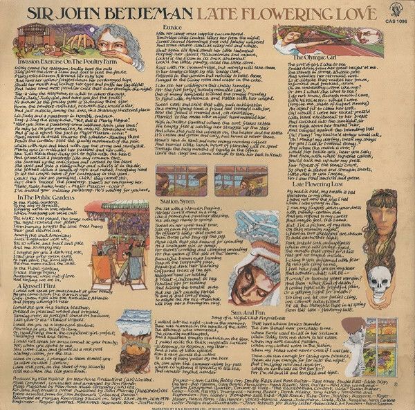 Sir John Betjeman - Late Flowering Love LP 1974
