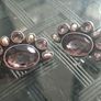 Beautiful pair of Vintage Sterling Silver clip-on Earrings Image 10