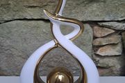 Modern art statue flame
