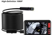 5M hard wire F200 HD1080P 8MM Lens Screen inspection endoscope camera waterproof borescope 4.3 inch HD TFT IPS Screen camera Car Monitor