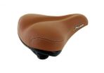 Brown Leather Elastomer Comfort Saddle