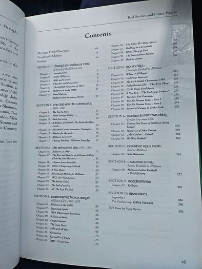 Red Sashes & Proud Hearts. 125 Years Of Milltown CO KILDARE. G.A.A.Club. First Edition Hardback With Dustjacket In Good Condition.  See Photos For Same.