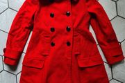 Wool Coat Rocha Debenhams Size 8 red