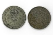 2x UK Florins - 1942 Silver &amp; 1961 - Two Shillings Pre-Decimal Coins