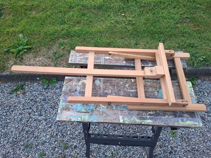 Set of 3 Quality Wooden Art Easels (Studio, Field & Tabletop)
