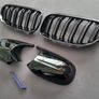 BMW 3 Series E92 E93 Lci Kidney Grilles & Mirror Covers Set Brand New Image 2