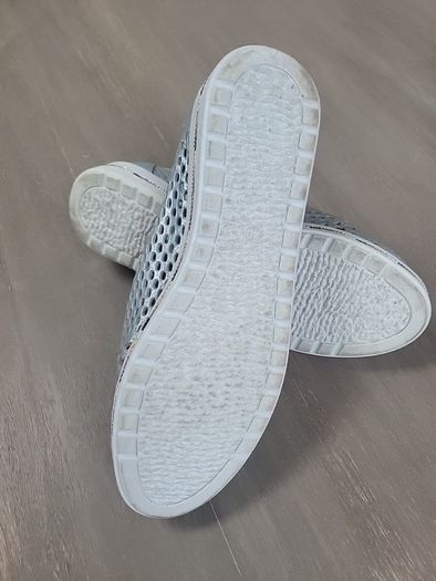 Brand new pair of silvery blue mesh shoes from CINDERS
