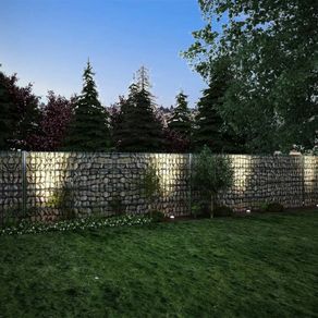 2D Gabion Fence Galvanised Steel 2.008x0.83 m 6 m (Total Length) Grey