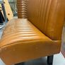 Tan leather ribbed banquette booth seating 4 available 800EUR Eacb Image 3