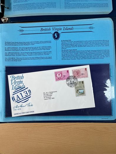 Great Historical Stamps First Day Covers 2 Binders - Job Lot - 102 pages
