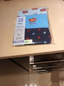 Pep & Co 3 Pack Baby Boys  Bodysuits.   Age - Newbourn.   B.N.W.T  Add Already  Up.