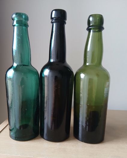 Lot of 3 vintage Guinness bottles