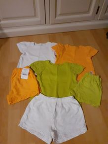 Next Mix n Match Shorts & Tshirts 9-12 months
