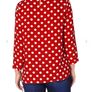 Phase eight red and white polka dot blouse with Peter Pan collar size 12 Image 2