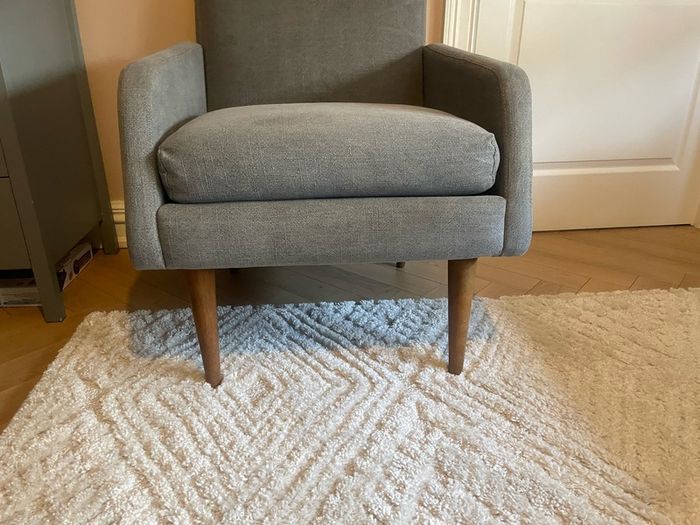 Grey armchair