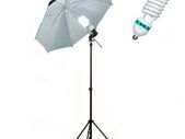 Photo Studio Silver Umbrella Lighting Kit