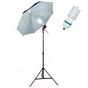 Photo Studio Silver Umbrella Lighting Kit