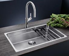 Brand new designer stainless steel satin polish BLANCO ETAGON 700-IF sink