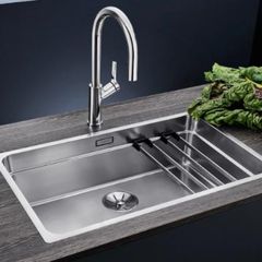Brand new designer stainless steel satin polish BLANCO ETAGON 700-IF sink