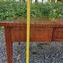 vintage coffee table , brass handle , one draw Image 5