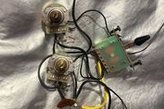 Jackson esp fender 3 way switch Wiring Harness humbucker 2 volume tone 3 way switch electric guitar parts accessories